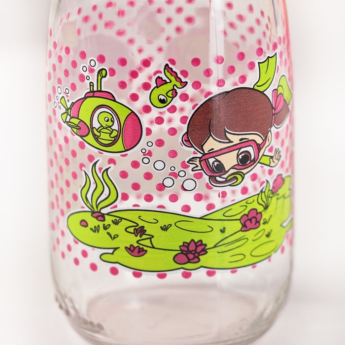 Бутылка 250 мл "Николь Милк", рисунок и цвета МИКС