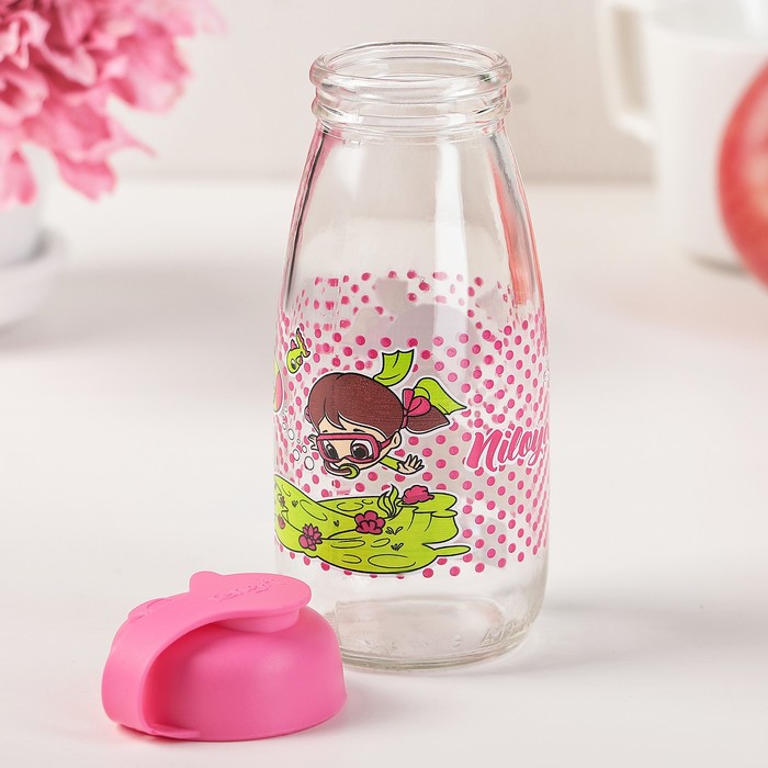 Бутылка 250 мл "Николь Милк", рисунок и цвета МИКС