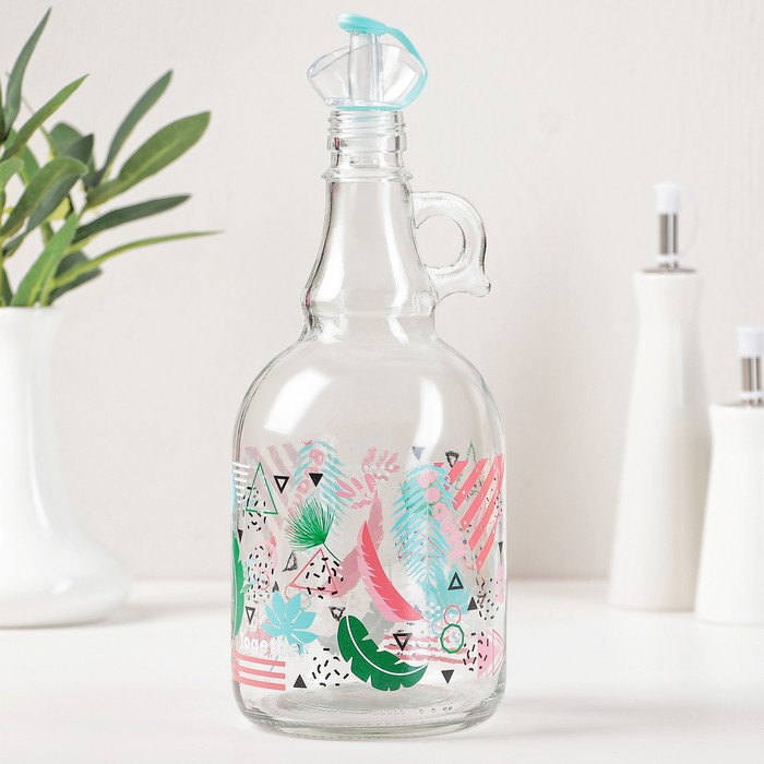 Бутыль для масла 1 л &quot;Тропик Люкс&quot;, цвета МИКС