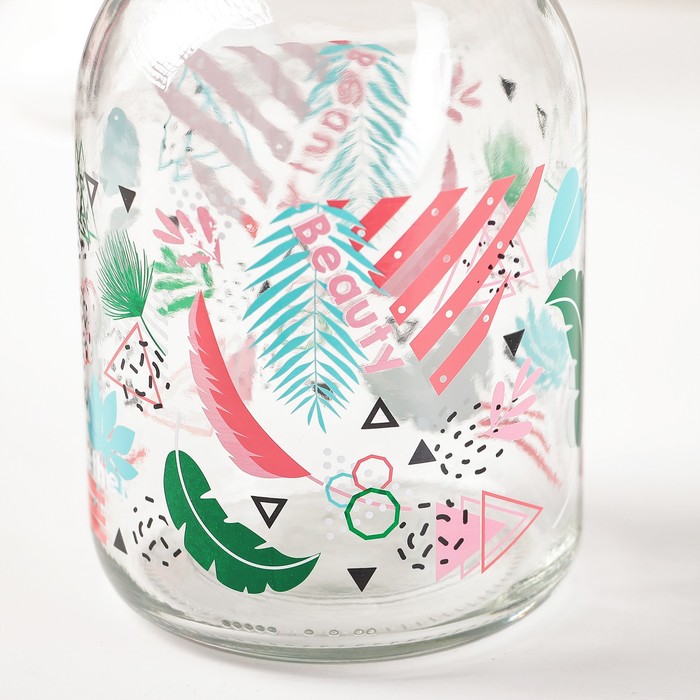 Бутыль для масла 1 л "Тропик Люкс", цвета МИКС