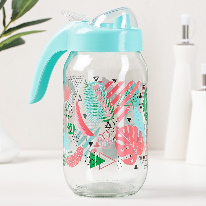 Бутыль для масла 1 л "Тропик", цвета МИКС