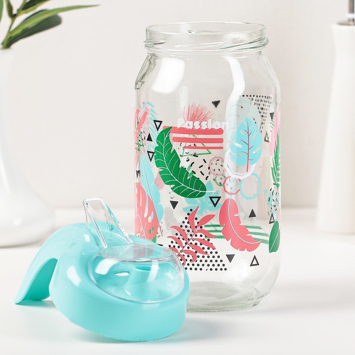 Бутыль для масла 1 л "Тропик", цвета МИКС