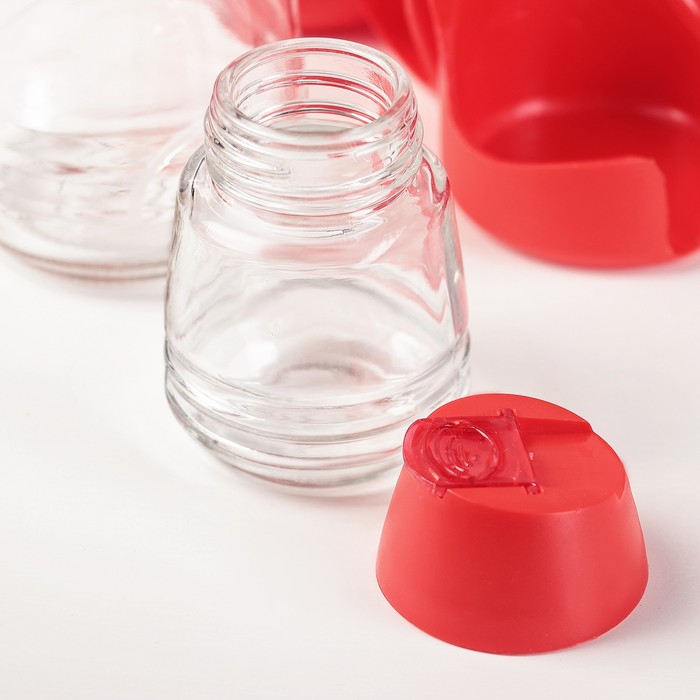 Набор для специй 4 шт "Трендлайн" (бутыль 275 мл, солонка 90 мл), цвета МИКС