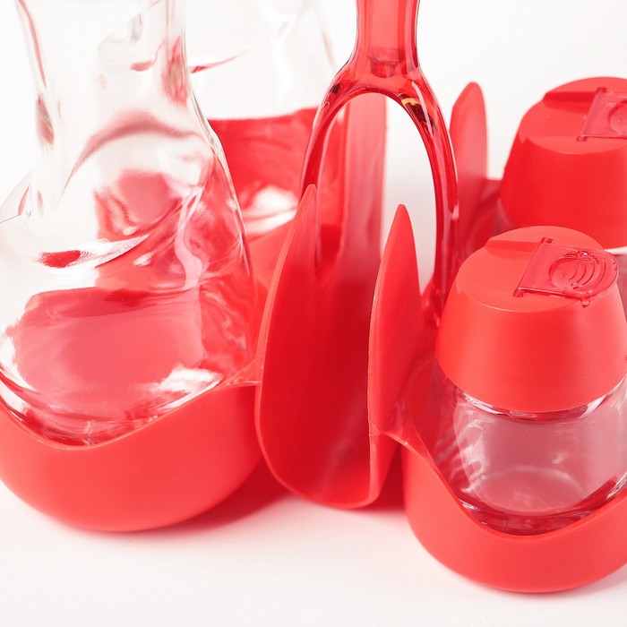 Набор для специй 4 шт "Трендлайн" (бутыль 275 мл, солонка 90 мл), цвета МИКС