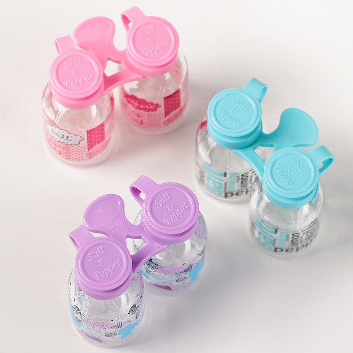 Набор для специй 2 шт "Виолет" 25 мл, цвета МИКС