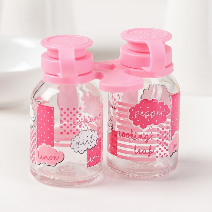 Набор для специй 2 шт "Виолет" 25 мл, цвета МИКС