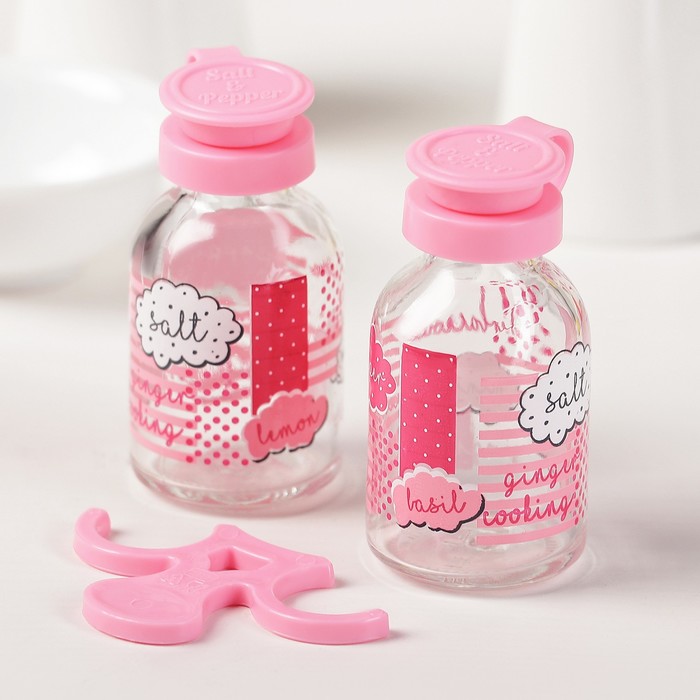 Набор для специй 2 шт "Виолет" 25 мл, цвета МИКС