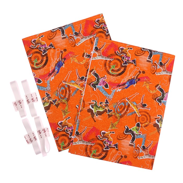 Набор для упаковки, "Драйв", крафт 0,7 х 1 м х 2, лента 15 мм х 3 м х 4