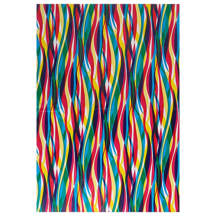 Набор для упаковки, "Фантазия№10", крафт 0,7 х 1 м х 2 шт, лента 3 м х 4 шт