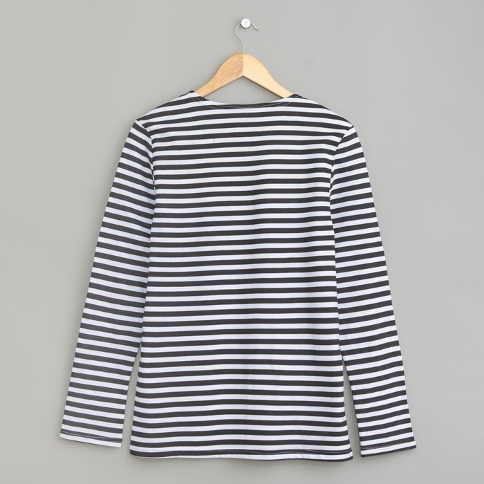 Тельняшка мужская 1350 цвет чёрная полоска, р-р 52