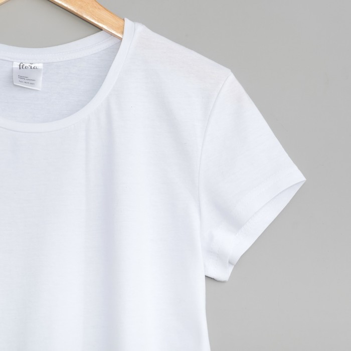 Футболка женская ФУТ-001 цвет белый, р-р 46