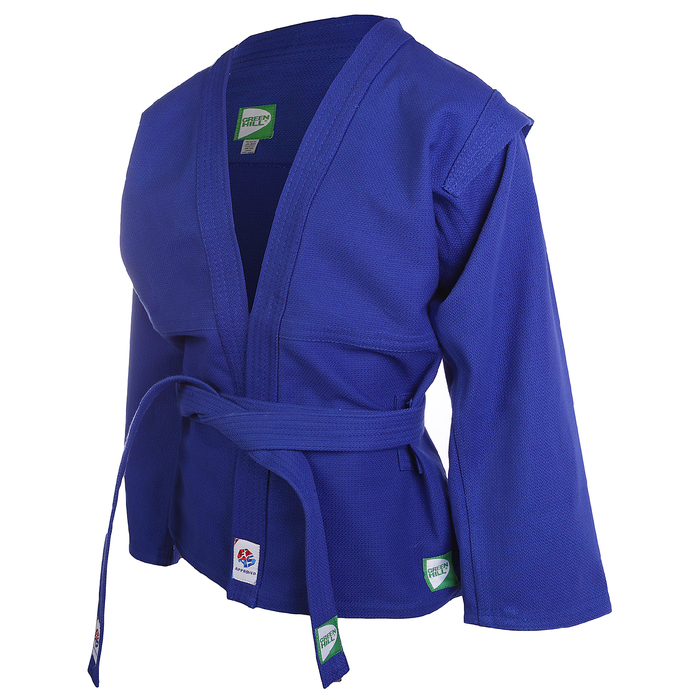 Куртка для САМБО JS-303 Лицензия FIAS, размер 46/165, цвет синий