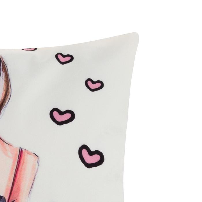 Наволочка декоративная Этель Женские истории "Свидание" 42 х 42 см, велюр