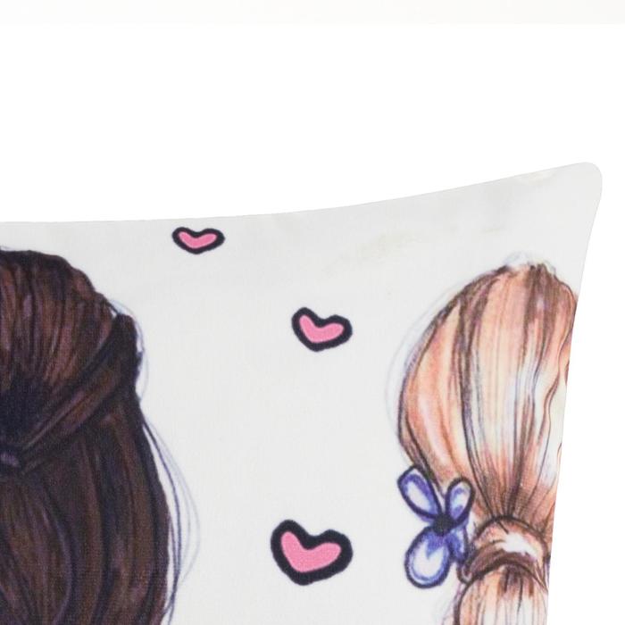 Наволочка декоративная Этель Женские истории "Вечеринка" 42 х 42 см, велюр