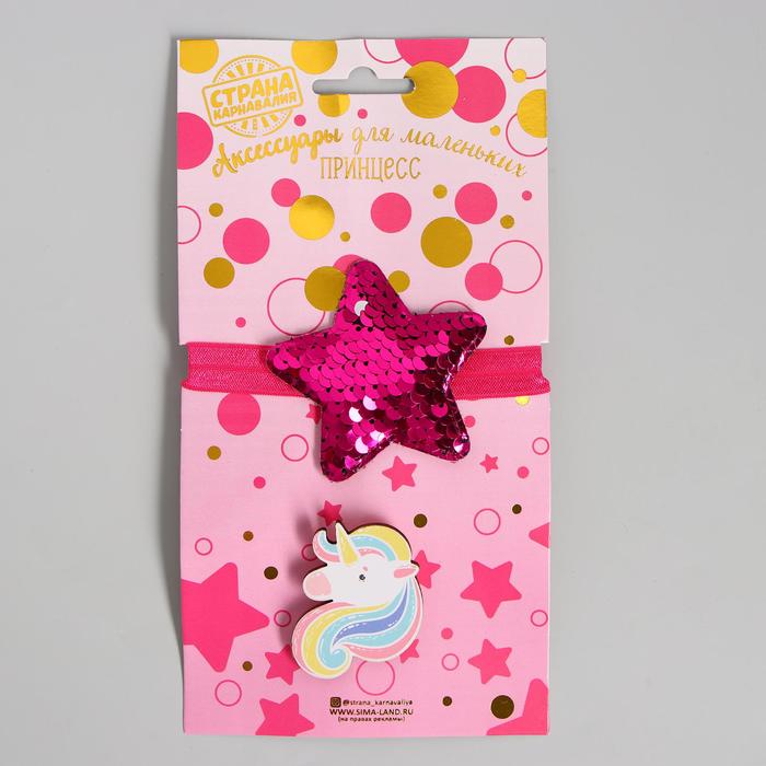 Аксессуары для девочек "Мисс грация" повязка+брошка