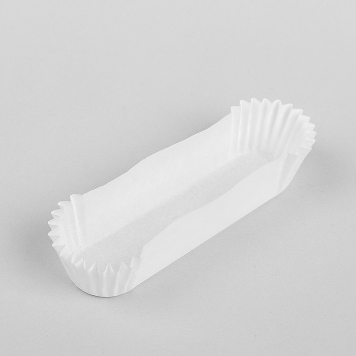 Тарталетка, форма овал, белая, 2,8 х 11 х 2,6 см