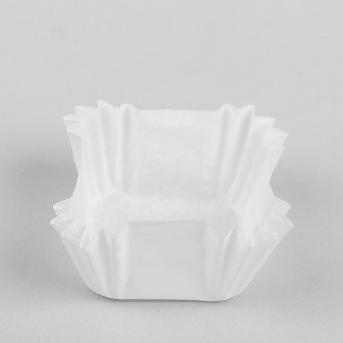 Тарталетка, форма квадрат, белая, 3,5 х 3,5 х 22,5 см