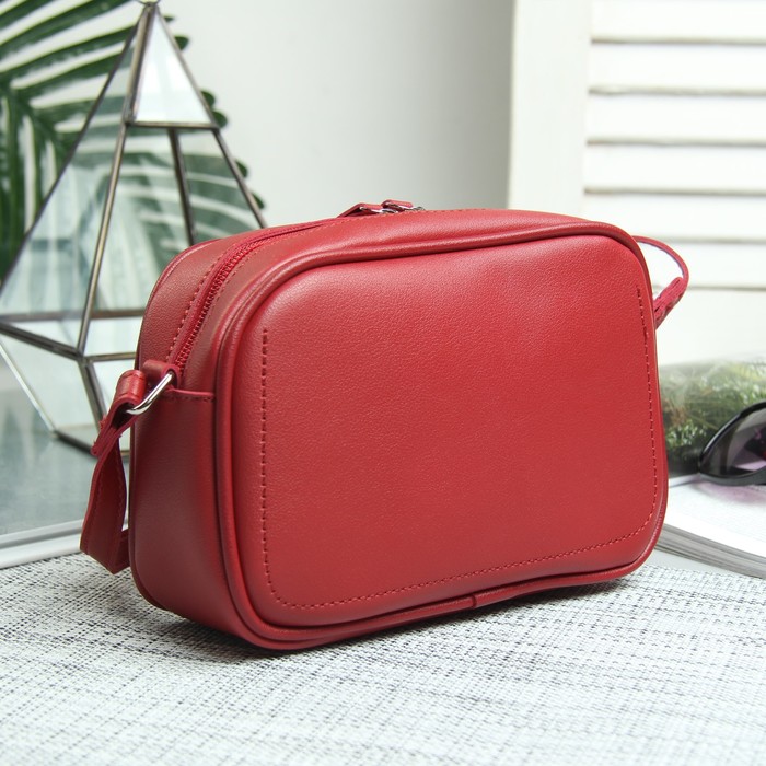 Сумка жен Мелисса, 20*6,5*14,5, отд на молнии, длин ремень, красный