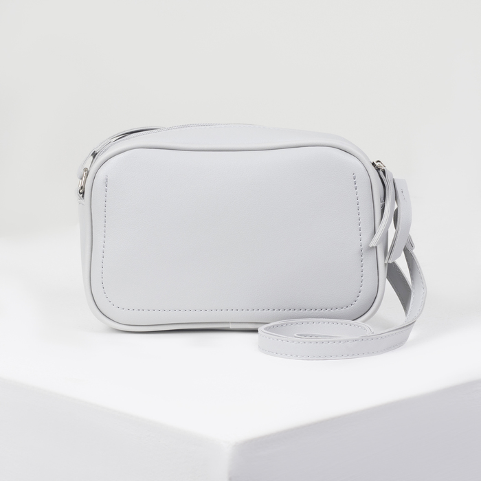 Сумка жен Мелисса, 20*6,5*14,5, отд на молнии, длин ремень, серый