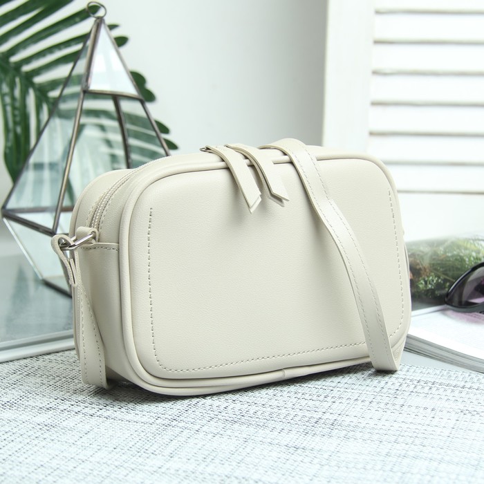 Сумка жен Мелисса, 20*6,5*14,5, отд на молнии, длин ремень, бежевый