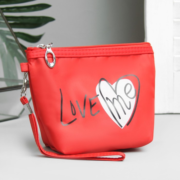 Набор косметичек 2 в 1 «Любовь», отдел на молнии, цвет красный