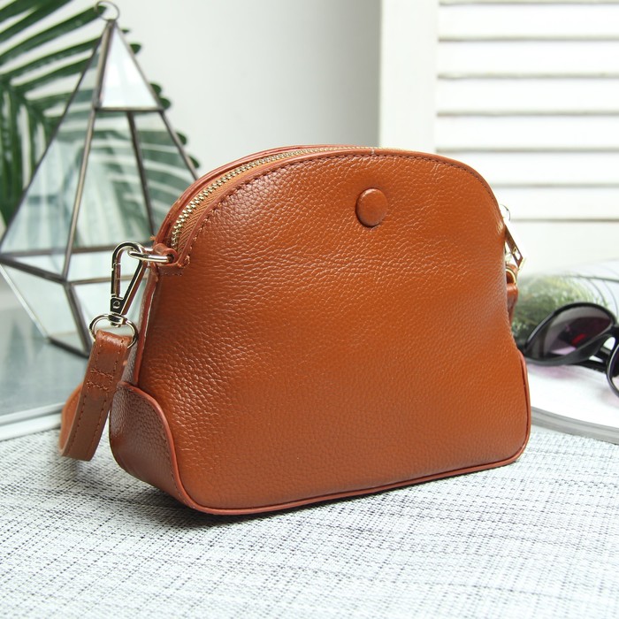 Сумка жен Ева, 21*7*15, отд на молнии, 2 н/кармана, длин ремень, коричневый