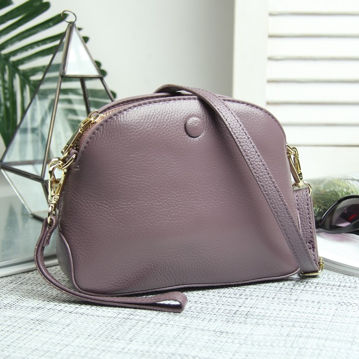 Сумка жен Ева, 21*7*15, отд на молнии, 2 н/кармана, длин ремень, пудра