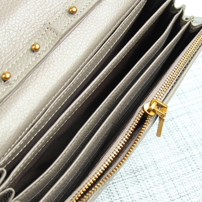 Сумка жен Кристи, 20*4*14, 6 отд на молнии, длин ремень, серый