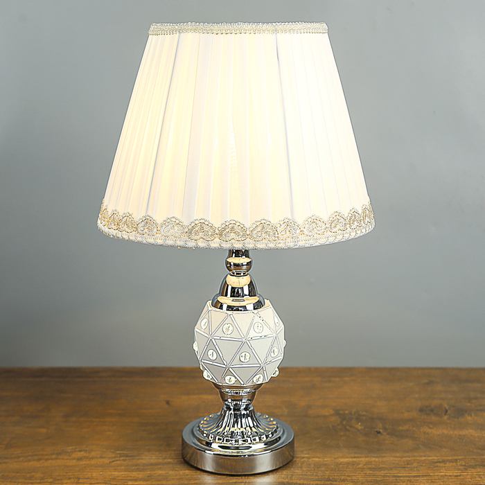 Лампа настольная Е27 25W 220В "Карпата" низ подсветка 28х28х44,5