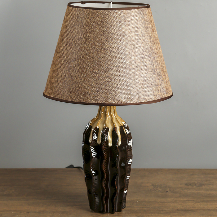 Лампа настольная керамика "Гофре" Е27 220В 54,5х35х35 см