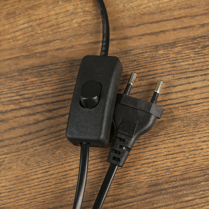 Лампа настольная керамика "Павлин на колонне" металлик серебро Е14 220В 36х25х25 см