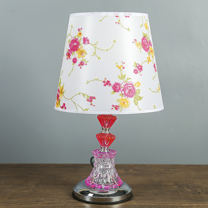 Лампа настольная "Газания" E27 40W низ с подсветкой 23х23х38,5 см