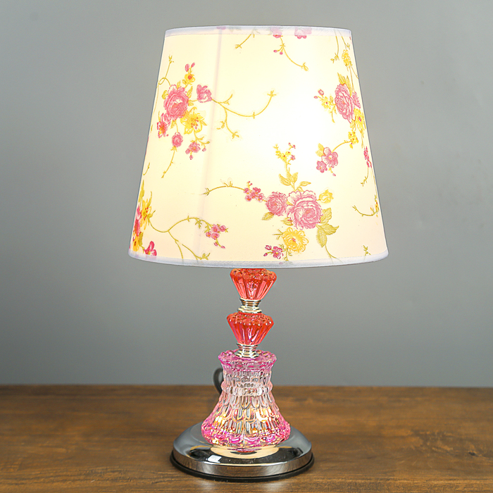 Лампа настольная "Газания" E27 40W низ с подсветкой 23х23х38,5 см