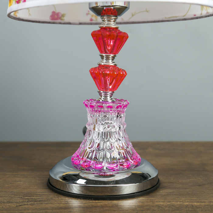 Лампа настольная "Газания" E27 40W низ с подсветкой 23х23х38,5 см