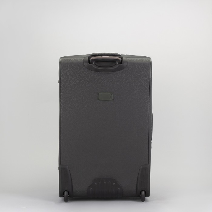 Чемодан большой 28", отдел на молнии, с расширением, 2 наружных кармана, кодовый замок, 2 колеса, цвет серый