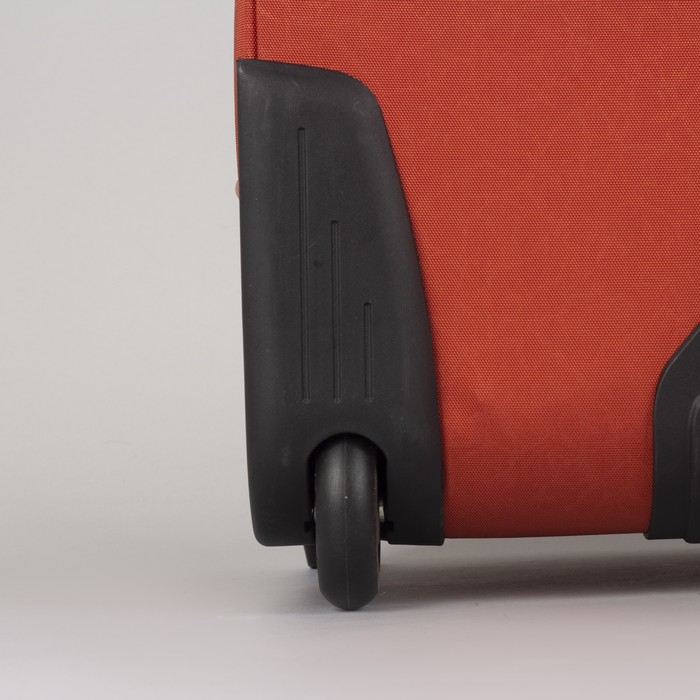 Чемодан большой 28", отдел на молнии, с расширением, 2 наружных кармана, кодовый замок, 2 колеса, цвет терракотовый