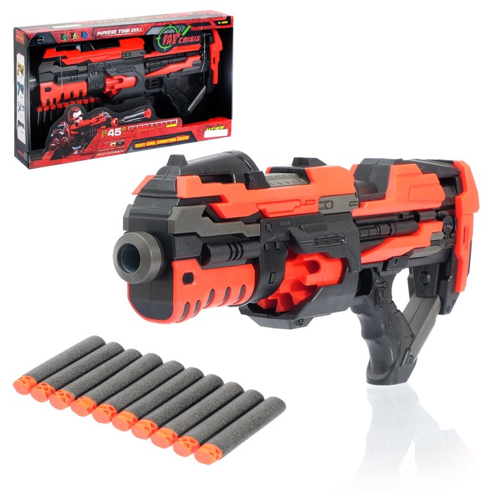 Бластер «Таран», стреляет мягкими пулями, работает от батареек