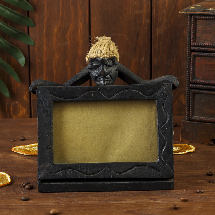 Сувенир фоторамка "Асмат" дерево, стекло/зеркало МИКС 10х15 см