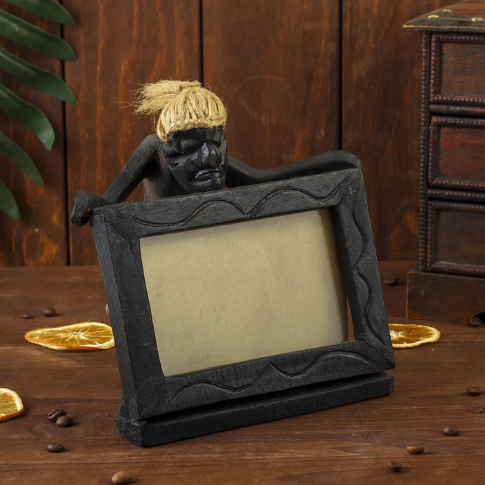 Сувенир фоторамка "Асмат" дерево, стекло/зеркало МИКС 10х15 см