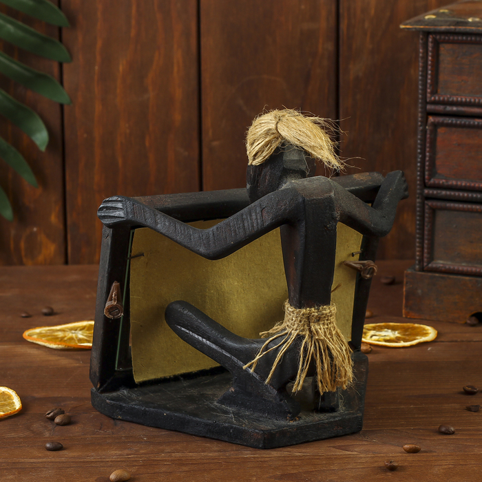 Сувенир фоторамка "Асмат" дерево, стекло/зеркало МИКС 10х15 см