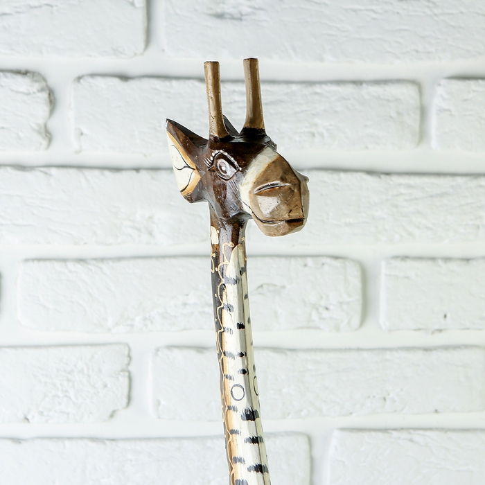 Сувенирный набор "Жирафы" (100,80,60) см, узор с сердечками-резьба, дерево