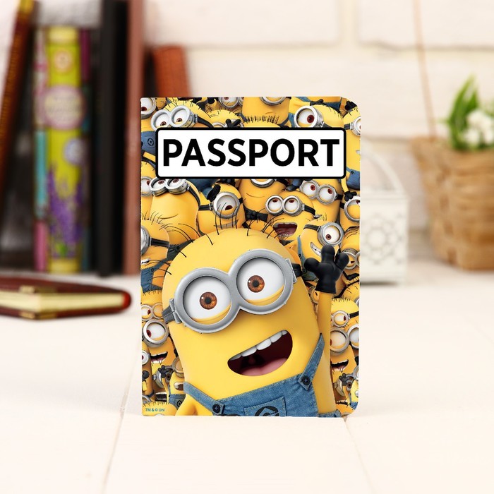 Обложка для паспорта "Миньоны", Гадкий Я