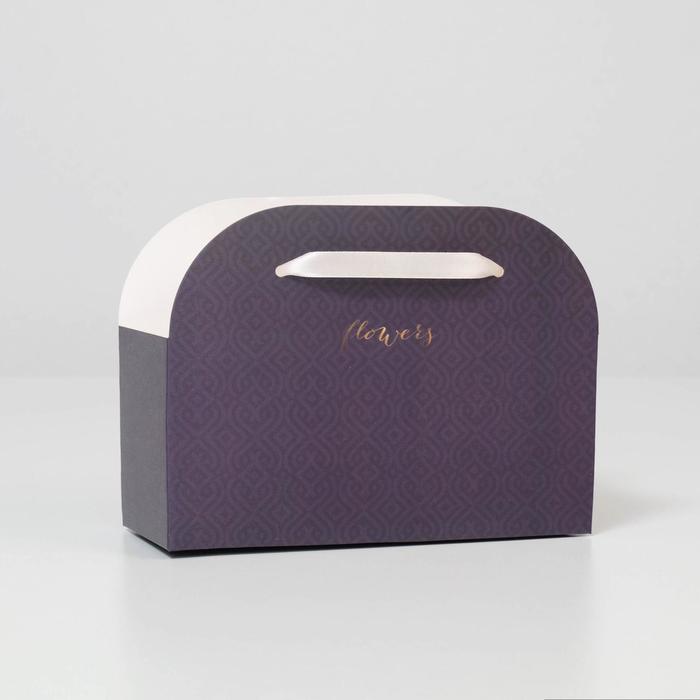 Коробка для цветов складная flowers, 17 × 13 × 7 см