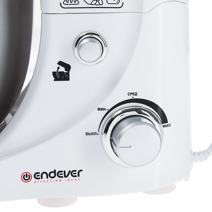Миксер Endever Skyline SM-15, 600 Вт, 4 л, 3 насадки, белый