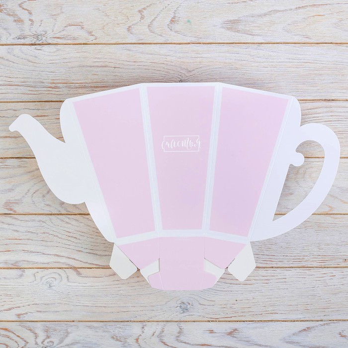 Коробка-чайник «Счастья», розовый 39 × 35 см