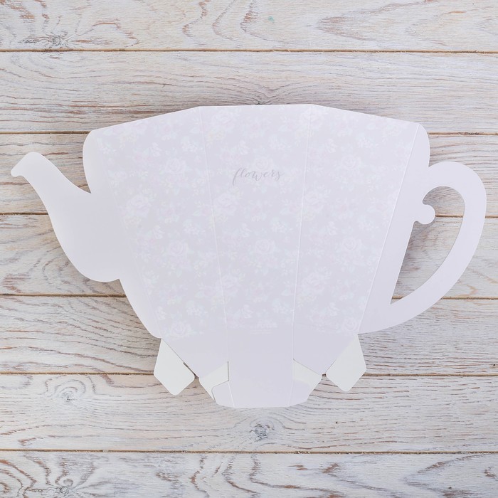 Коробка-чайник «Цветы», 39 × 35 см