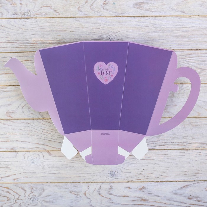 Коробка-чайник With love, 39 × 35 см