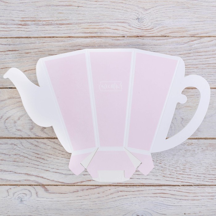 Коробка-чайник «Счастья», розовый 27 × 17 см