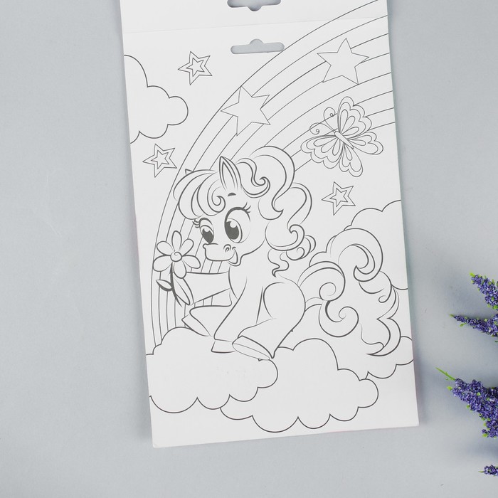 Набор для создания кошелька из фетра "Звезда" + нитки, игла