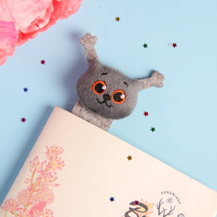 Мягкая игрушка-закладка "Котик"